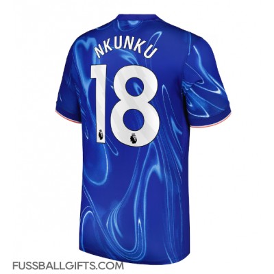 Chelsea Christopher Nkunku #18 Fußballbekleidung Heimtrikot 2024-25 Kurzarm Chelsea Christopher Nkunku #18 Fußballbekleidung Heimtrikot 2024-25 Kurzarm